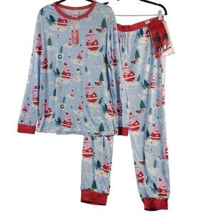 Peppa Pig Family Christmas Pajama Set Men XL By PatPat Blue Red Holiday Print